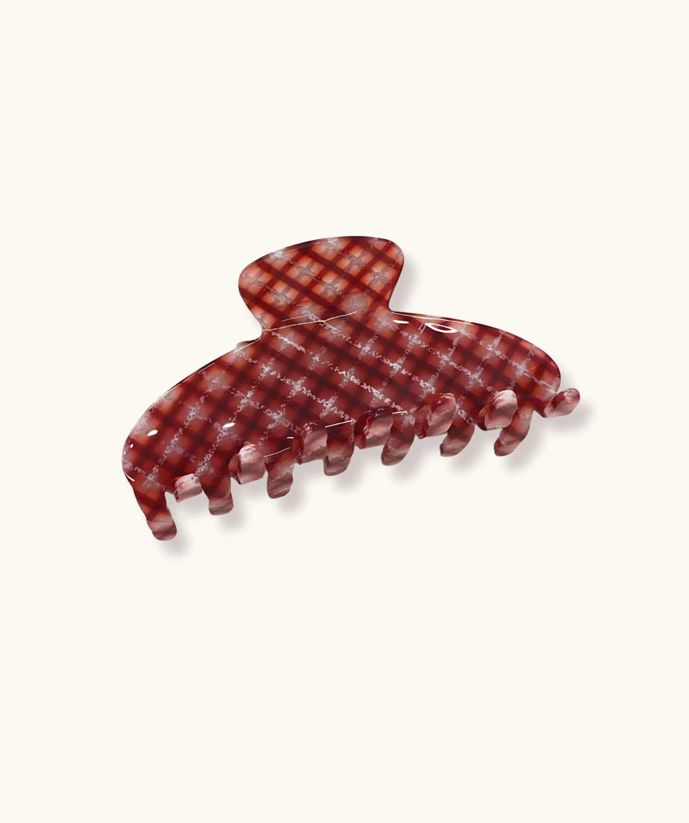 Gingham Kiss Clip