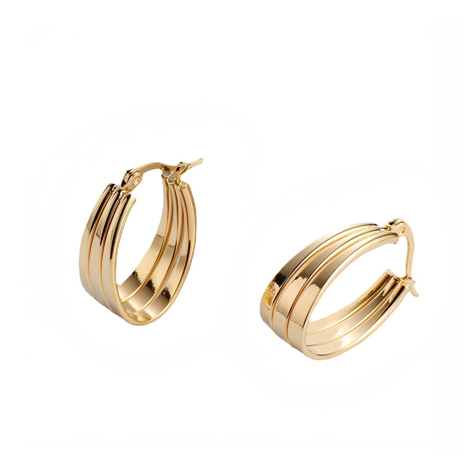 Monaco Classic 18K Gold-Plated Huggies Earrings