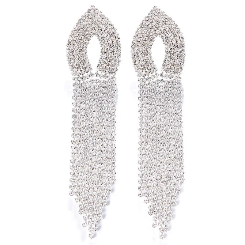 Twinkle Rhinestone Dangle Earrings