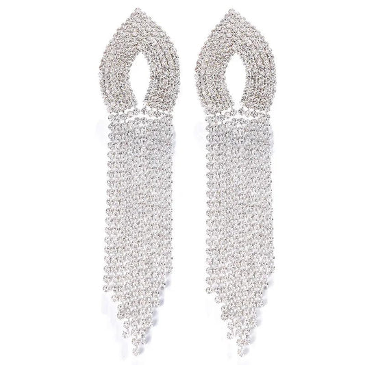 Twinkle Rhinestone Dangle Earrings