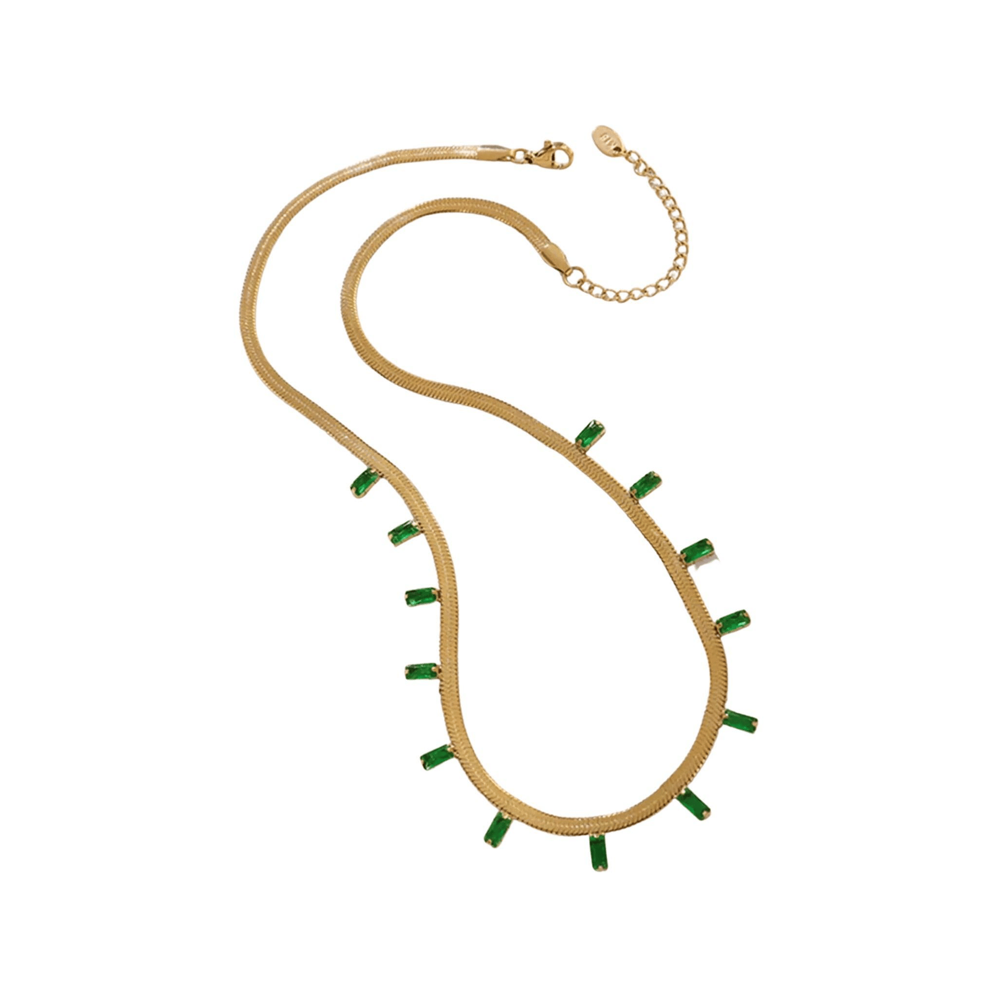 Seville Green CZ Necklace