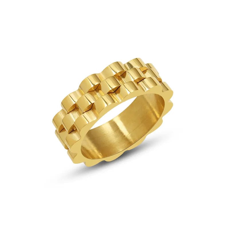 Capella 14K Gold-Plated Titanium Ring